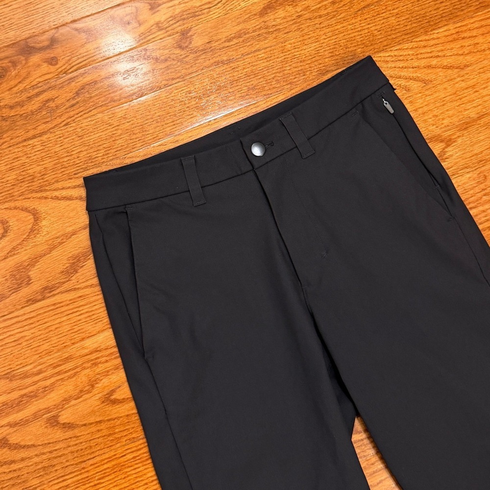 Lululemon Commission Pants Mens 28x30 Slim Fit Black Golf Chino Trousers LM5975S